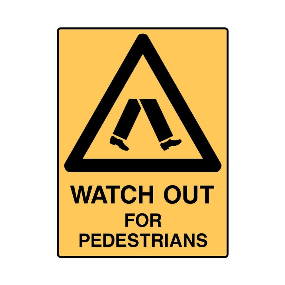 Safety Signs Watch Out For Ped.. 600X450 C1 Ref Mtl 79901720 847882
