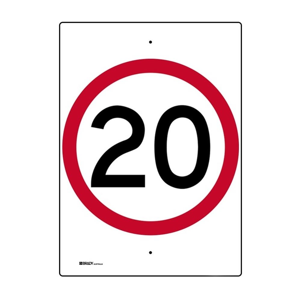 Site Maintenance Speed Limit Sign 20 450X600 Mtl 79901739 833971