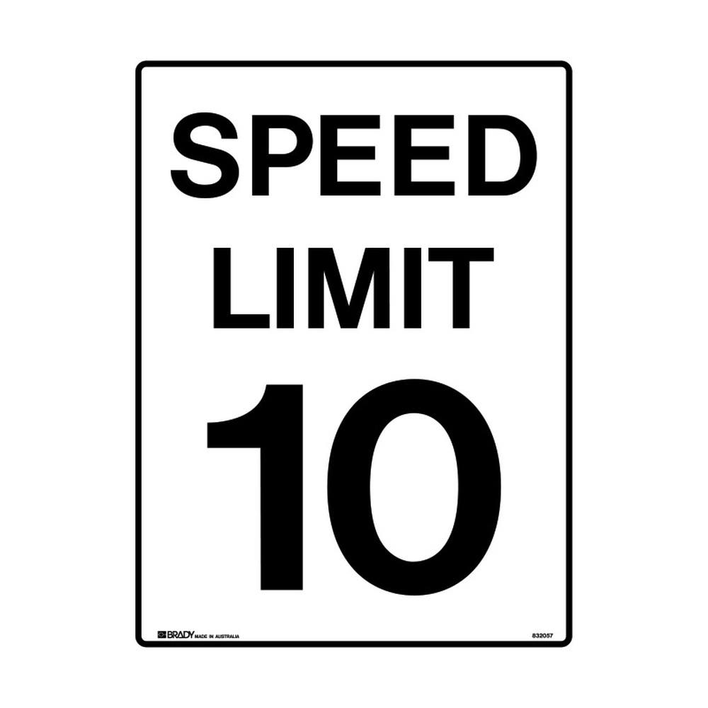 Site Maintenance Speed Limit Sign Speed.. 10 450X600 Mtl 79901740 832057