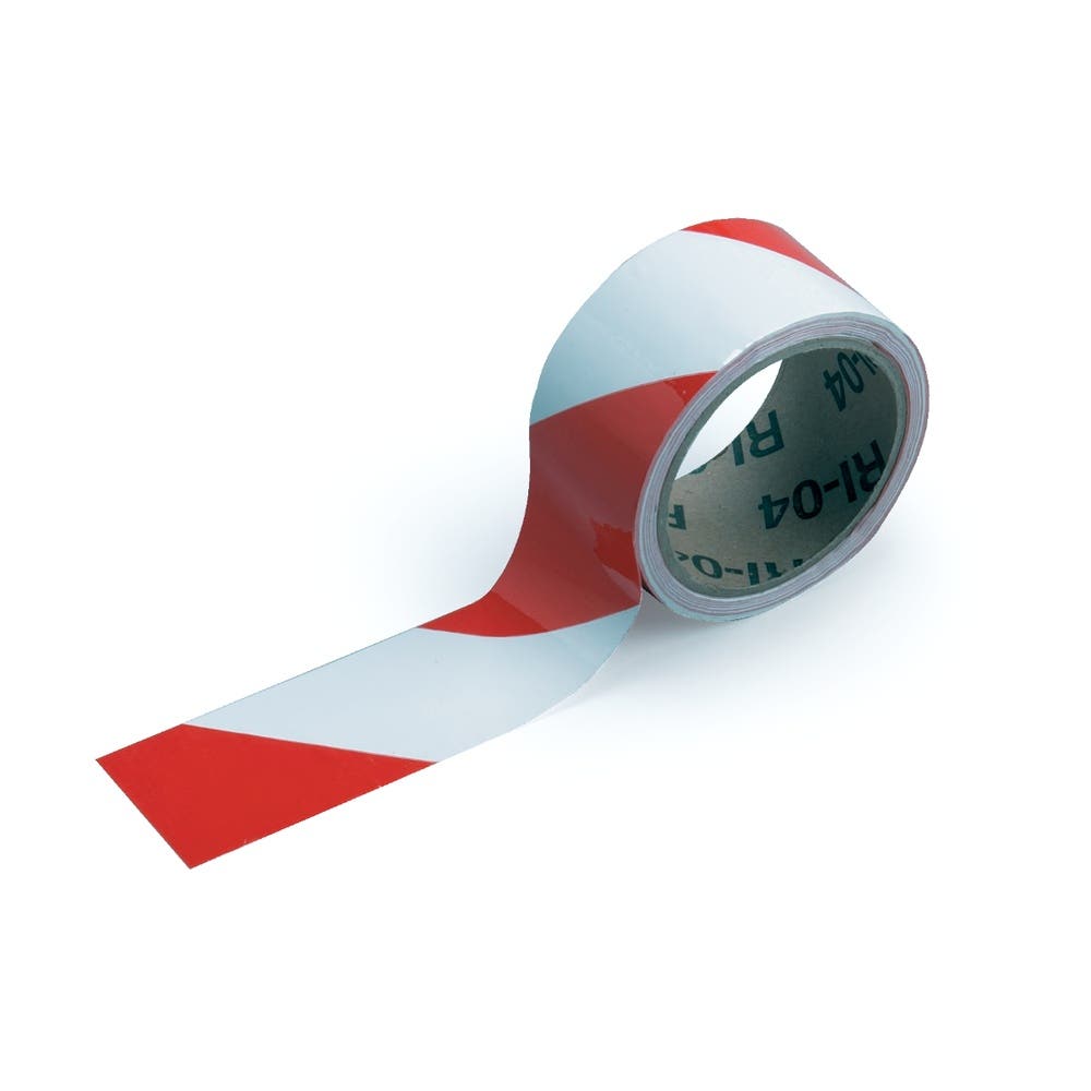 Visual Warning Regular Tape B-952 50mm Red/Wht Diag 79901775 55296