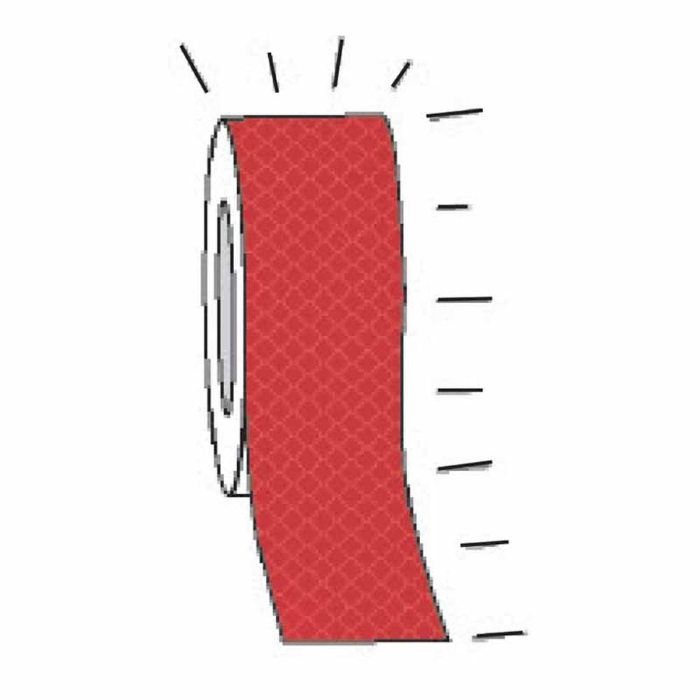 Visual Warning Ultra High-Intensity Exterior Tapes - Bulk Rolls Red 79901795 850199