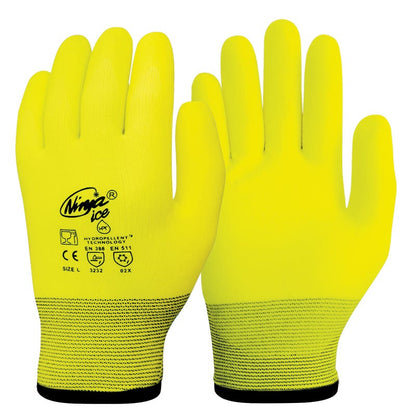 Glove Ninja Ice Hivis Large 79919671 NIICEFRZRFY000L NLA