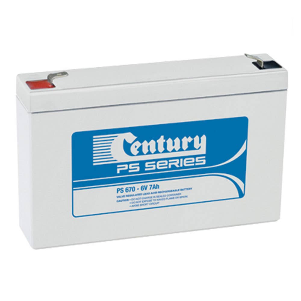 Battery Sealed Lead Acid 6V 7Ah PS670 Century 79903634 170021