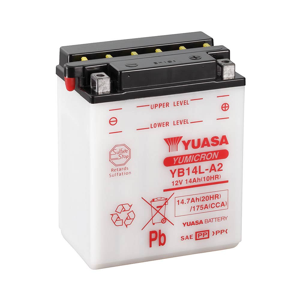 Battery Sport 14Ah Maintenance Free AGM YB14LA2 Katana 79903674 150053