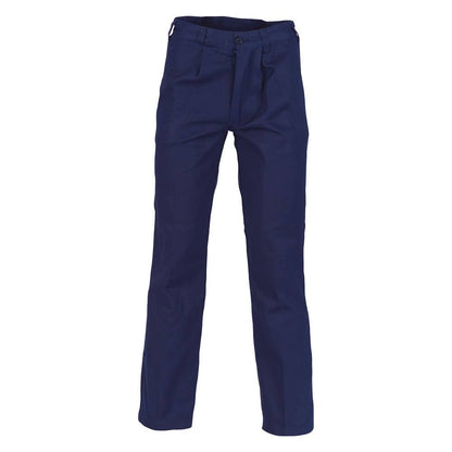 Pants Work 97R Navy 311gsm Cotton Drill Pleat Front 79904337 79904337 3311-NAV-97R