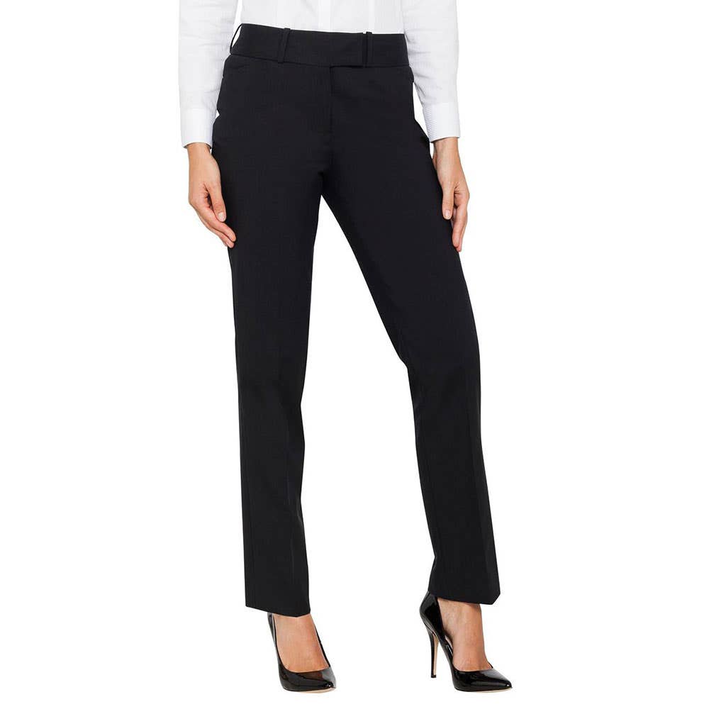 Pants Womens Polyester/Wool Classic Fit Black 20 Van Heusen 79906285 VCTWW08 BLK20