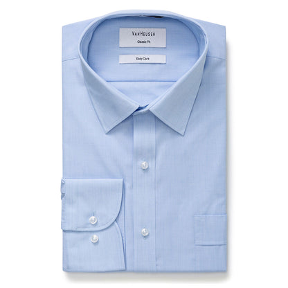 Shirt L/S 38 Blue Poly/Cotton Sleeve 86 Classic Fit Fine Stripe Van Heusen_79906291_A106_VCSB-38/86
