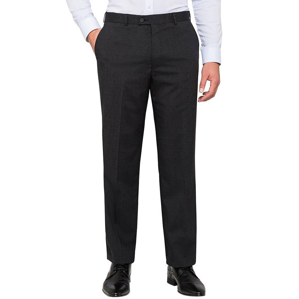 Trouser Charcoal Classic Fit 100R Polyester/Wool Van Huesen 79906419 BVCTM08 BCCG-100 REG
