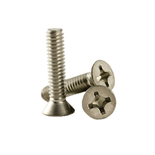 3/16 X 3/8 Countersunk Head Phillips Zinc Metal Thread 249730 MSCPZP31638