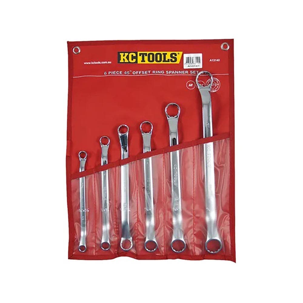 Ring Spanner Set 45 Degree 3/8 - 1'' 6 Piece_79909760_A13140