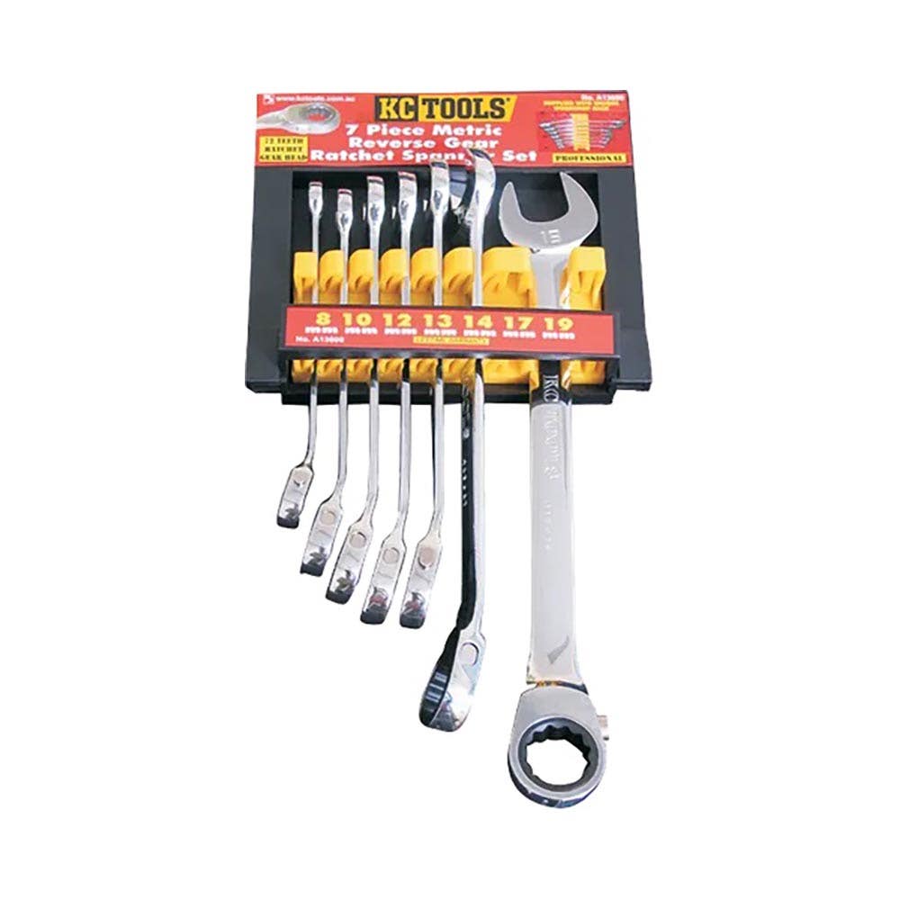 7 Pc Spanner Set Reverse Gear Ratchet 8mm - 19mm_79909772_A13600