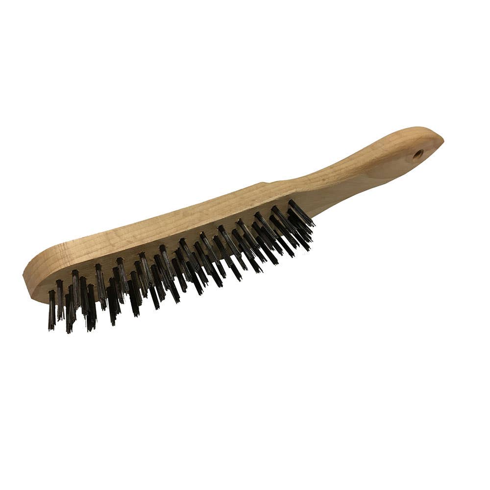 Wire Brush Hand 4R Steel Timber Handle 79912686 43673001