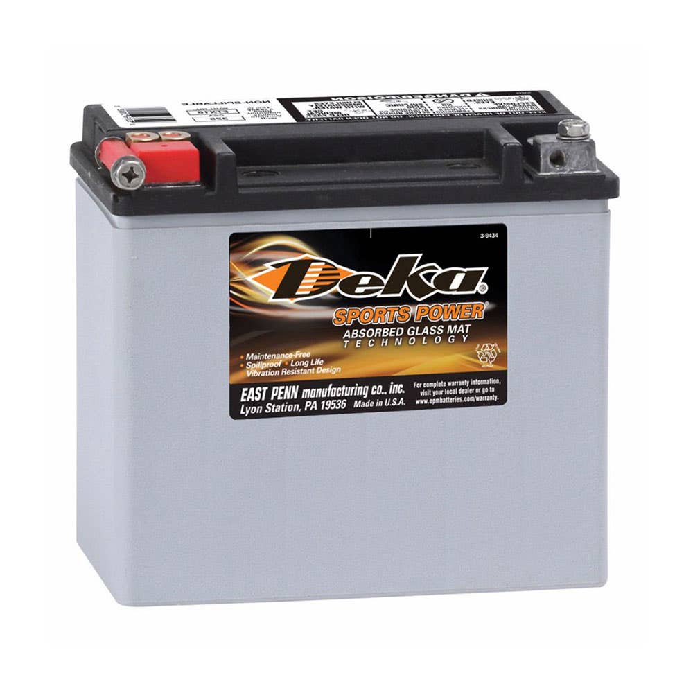 Battery AGM Sealed Maintenance Free Sports Power ETX16 Deka 79913765 ETX16