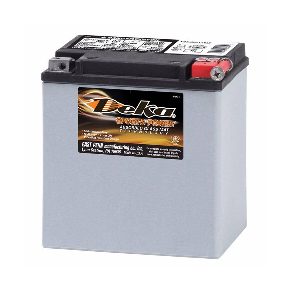 Battery AGM Sealed Maintenance Free Sports Power ETX30L Deka 79913769 ETX30L