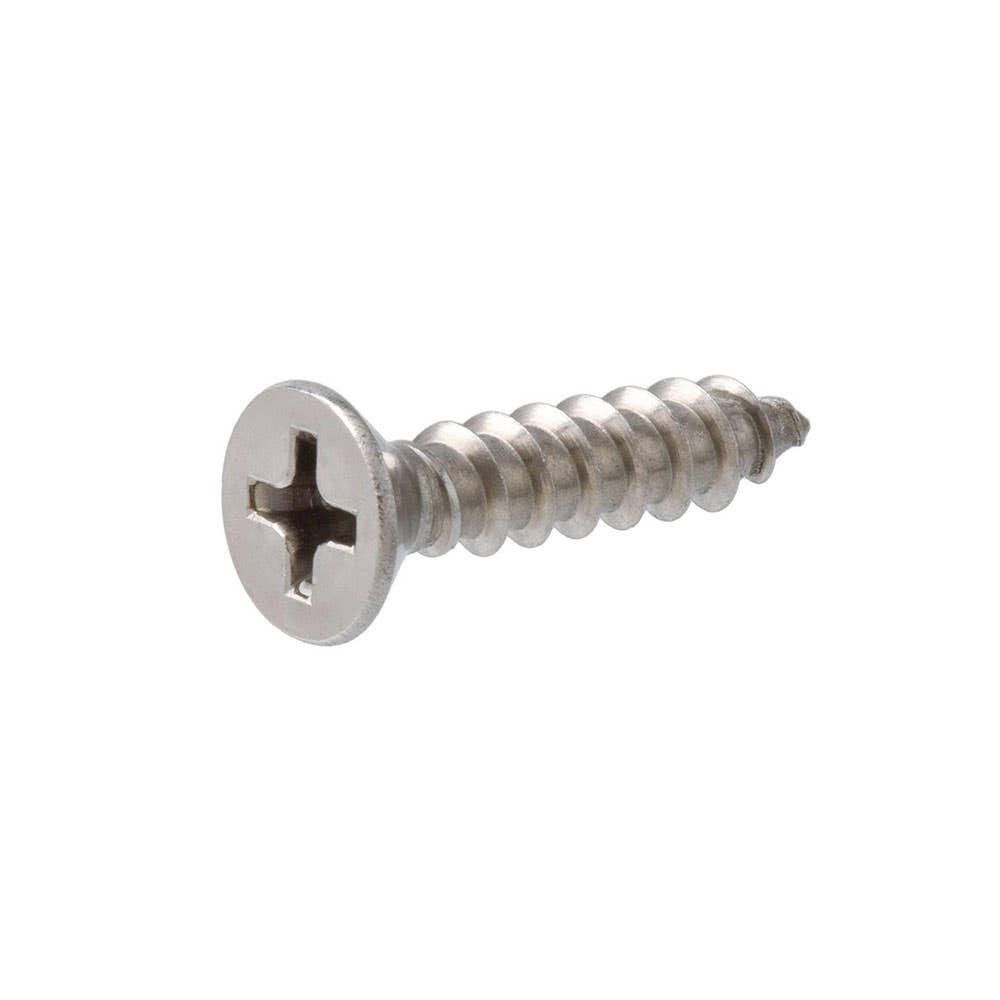 Screw Self Tapping Countersunk Phillips 316 Stainless Steel No.10 X 1'' 79915682 CSTA410GX25