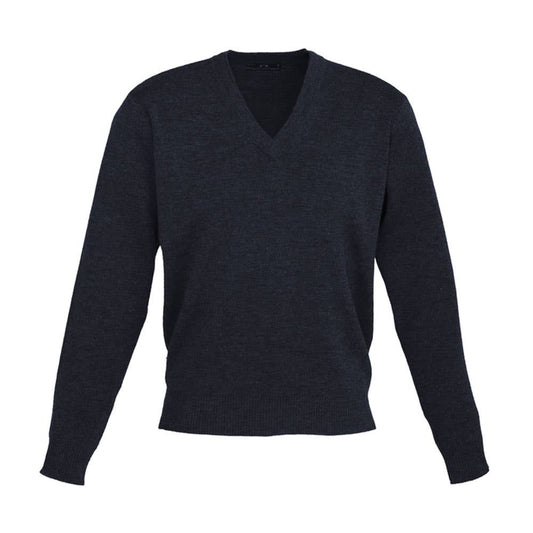 V-Neck Long Sleeve Wool Blend Pullover Bluescope Logo BSLWP6008