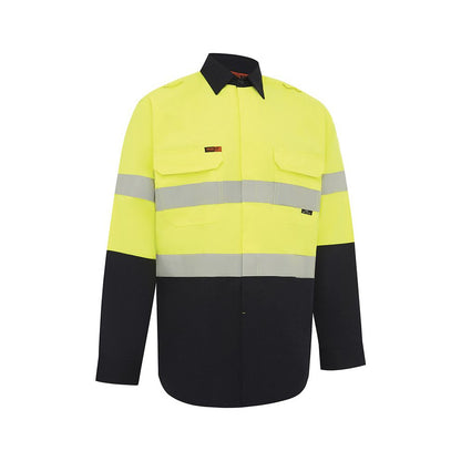 Shirt Flarex PPE2 FR 190gsm Tape Yellow/Navy S Workit_40113721_2820YNS