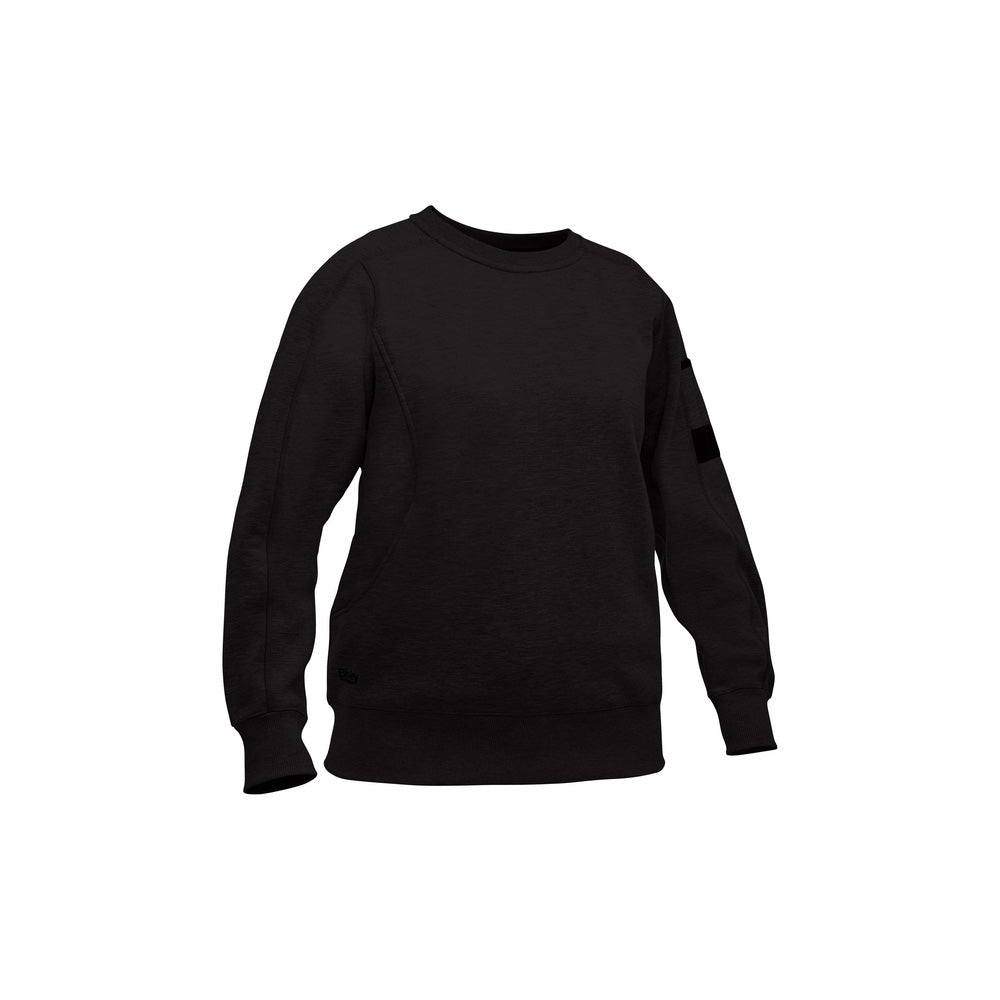 Jumper Womens Fleece Crew Neck Cotton/Poly 365gsm Black 18 Bisley_40114410_BKL6723_BBLK18