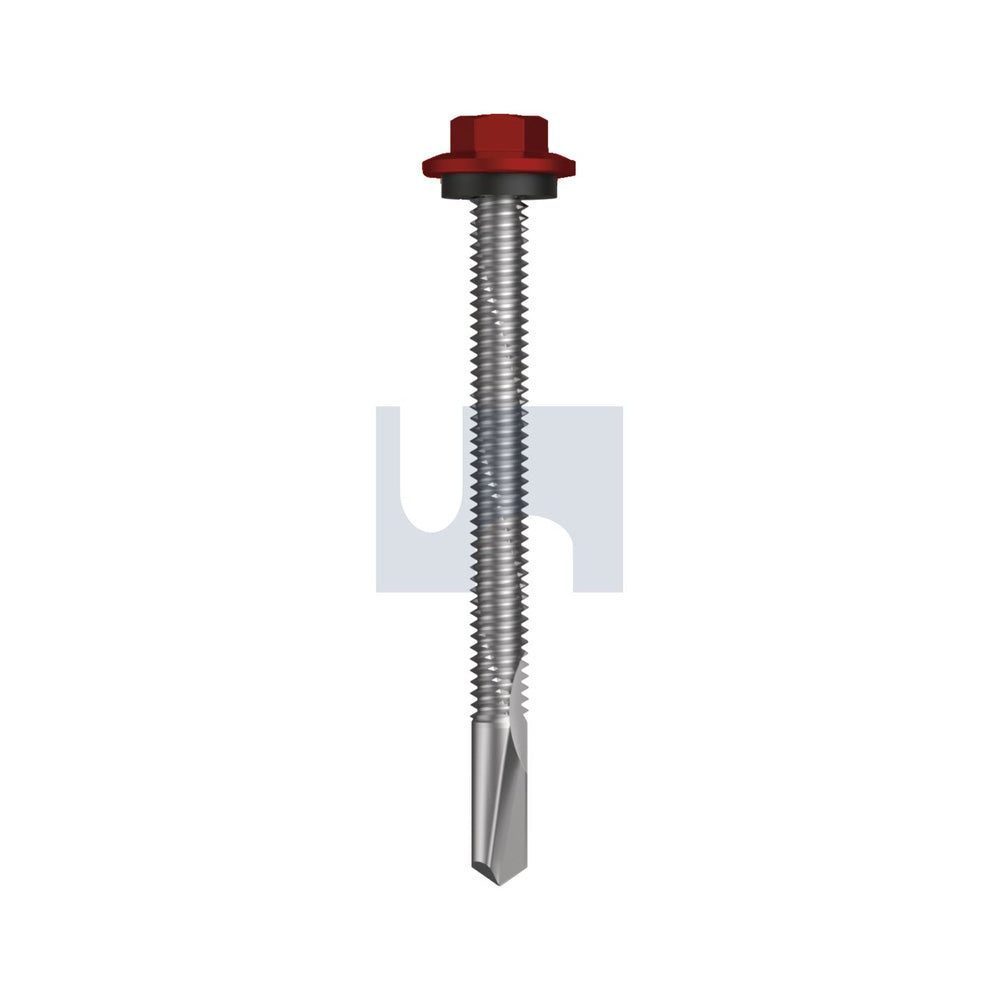 S500 Sds Hex Hd + Washer Manor Red (Scoria) -Cl4 As3566 #12-24 65 - Pk 500_40098422_TMR54SH1224065