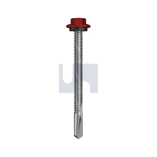 S500 Sds Hex Hd + Washer Manor Red (Scoria) -Cl4 As3566 #12-24 65 - Pk 500_40098422_TMR54SH1224065
