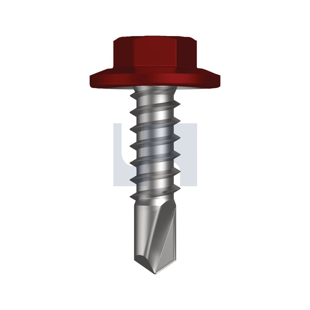 Metal Sds Flg Hex Hd Manor Red (Scoria) -Cl4 As3566 #12-14 20 - Pk 1000_40095203_TMRM4FH1214020