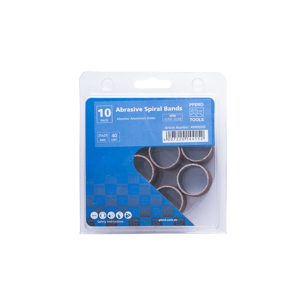 POS aluminium oxide abrasive spiral band GSB cylindrical dia. 25x25 mm A40_40108512_49900040