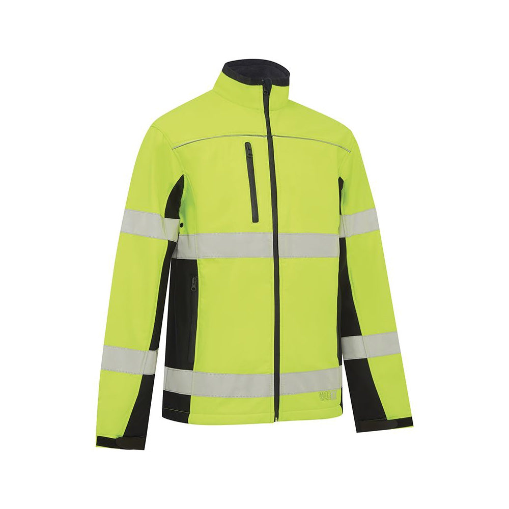Jacket Biomotion Softshell Poly 310gsm Yellow/Navy XS Workit_40113856_3018YNXS