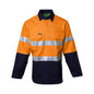Welders Hi Vis C/F Dual Weight Taped Shirt Orange / Navy Medium_417070_2027TONM