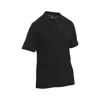 Polo S/S Cotton/Poly 160gsm Black L Bisley_40114310_BK1202_BBLKL