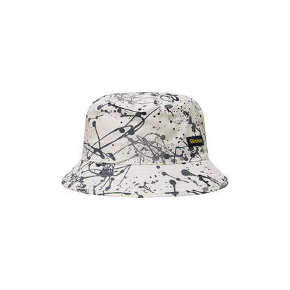 Hat Printed Bucket Cotton 280gsm Grey Splatter Bisley_40114098_BHAT73_PPGRONE