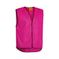 Vest Safety 100% Polyester 120gsm Pink XL Bisley_165263_BK0345_BF41XL