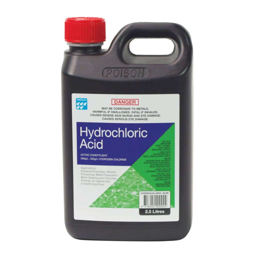 Hydrochloric Acid 2.5L 80501200 HA TEL 2.5L