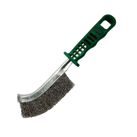 Stainless Steel Wire Hand Brush 1 Row Short Plastic Handle 80560101 BSBSS