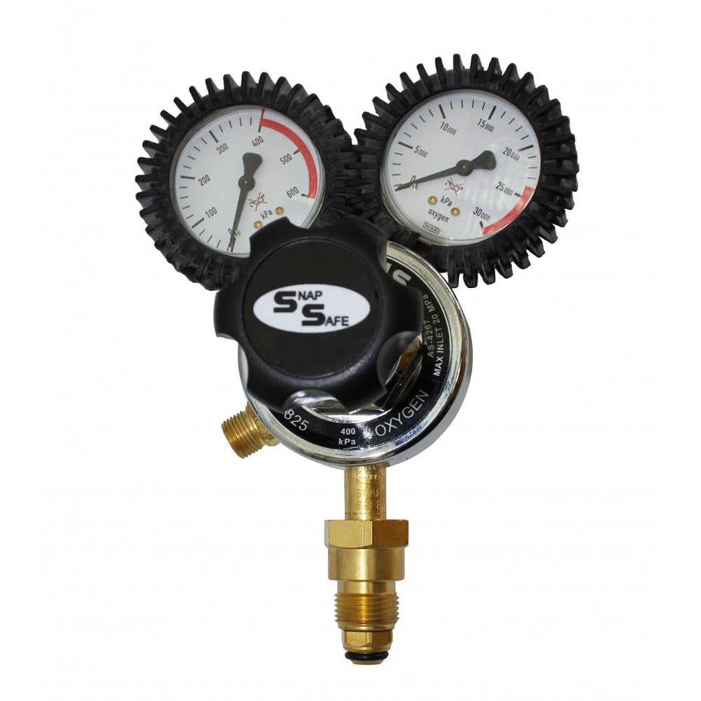 Harris Model 825 Vertical Entry Oxygen Regulator 400kPa 81002035 825Z016