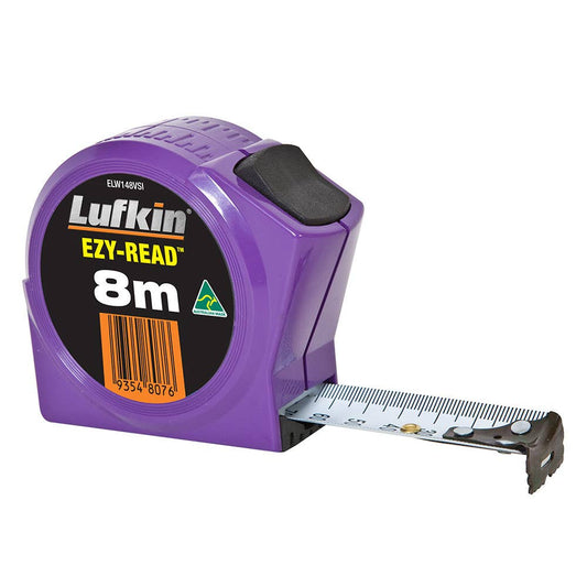 Tape Measure 8m x 25mm Ezy-Read Lufkin 81002296 ELW148MN