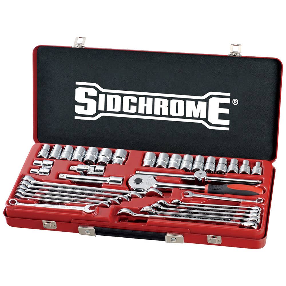 Socket Set 1/2'' Dr AF/Metric 35 Piece Sidchrome 81002331 SCMT10184