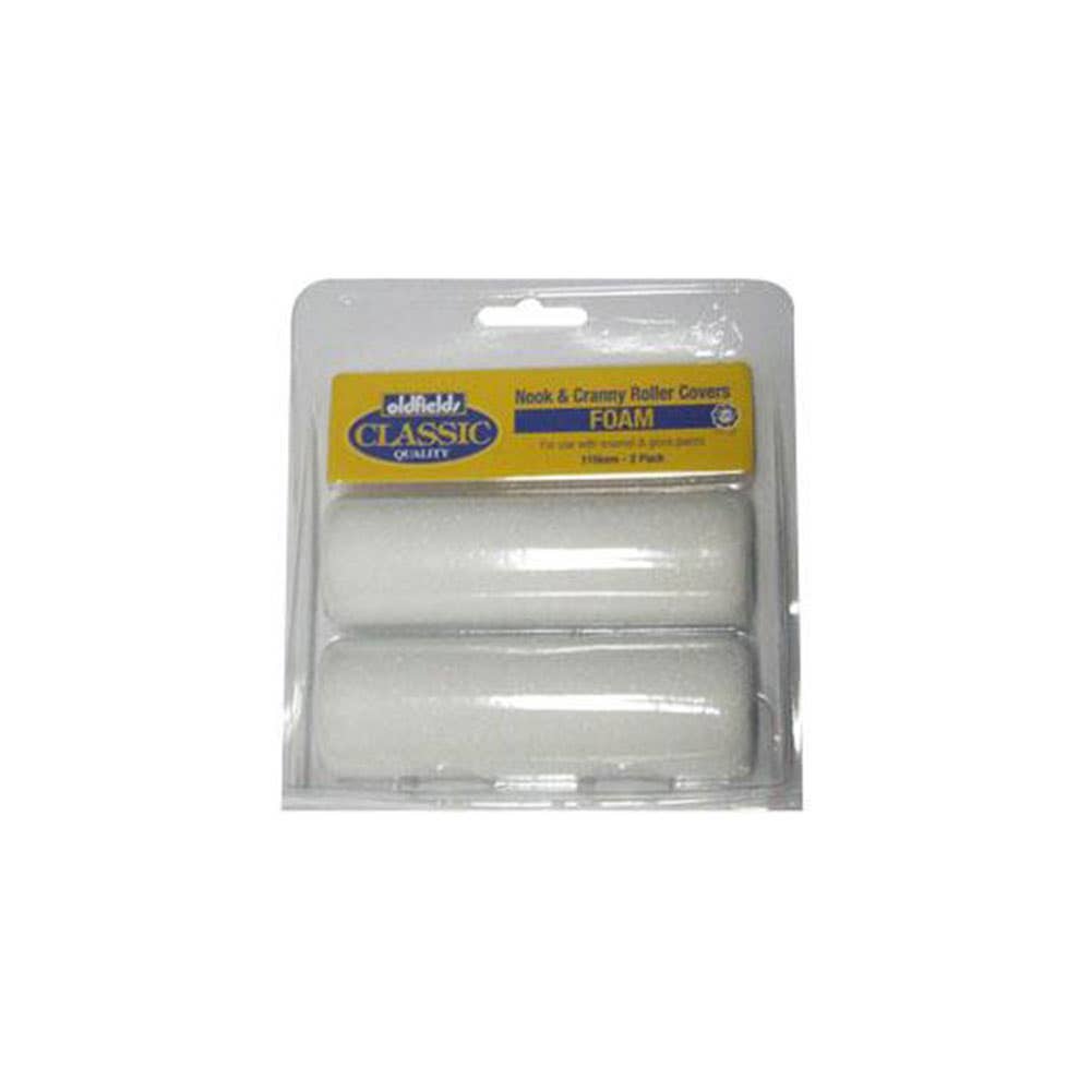 Paint Roller Cover Foam Nook & Cranny 110mm Pk 2 686F Oldfields 81002604 686F