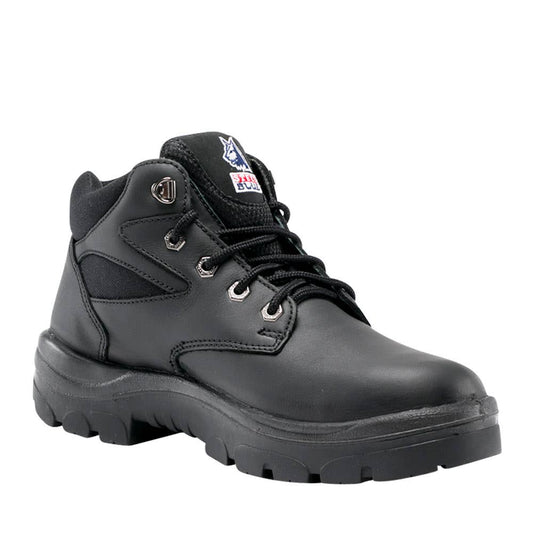 Boots Steel Toe Lace Up TPU Sole Black Whyalla 11 Steel Blue 90021111 312108-110-BLK NLA