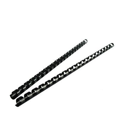 Binding Comb Rexel Plastic 9.5mm 21 Ring Coil Pack 100 Black 39194403 12120