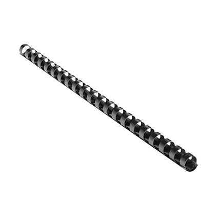 Binding Comb Plastic 12mm 21 Ring Coil Pack 100 Black 39194503 12130