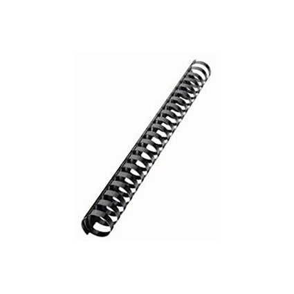 Binding Comb Plastic 16mm 21 Ring Coil Pack 100 Black_39194703_12150