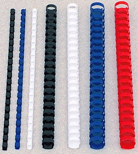 Binding Comb Plastic 19mm 21 Ring Coil Pack 100 White_39194828_45580