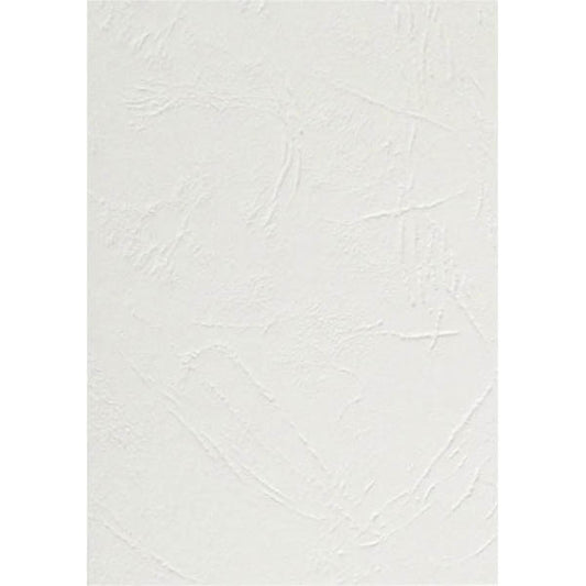 GBC Binding Cover Leathergrain A4 300gsm Pack 100 White_810303010_BCL300W100