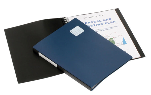Marbig Display Book A4 Refillable 20 Pocket Professional Black_39191503_2002702