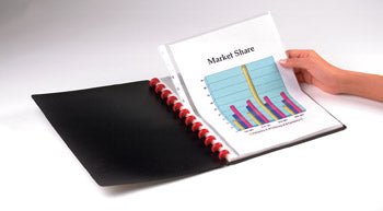 Marbig Display Book Refillable Kwik Zip A4 Black 20 Page_39116303_2020002