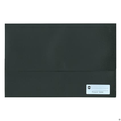 Marbig Polypick Foolscap Document Wallet Black_39383003_2011002