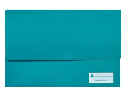 Marbig Polypick Foolscap Document Wallet Teal Green_39383015_12336