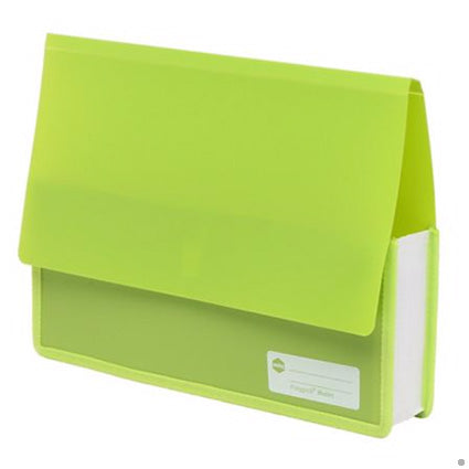 Marbig A4 Document Wallet Heavy Duty 2011504 Polypick Lime Pack 5_1031010_2011504
