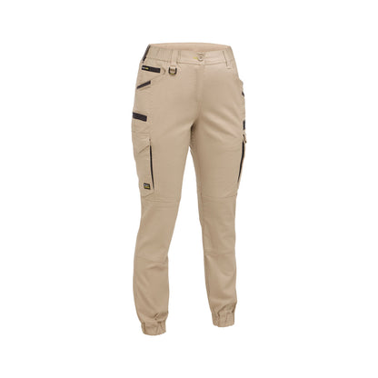 Pants Womens Cargo Cargo Cuffed Cotton 280gsm Stone 18 Bisley_40114885_BPCL6237_BSTN18