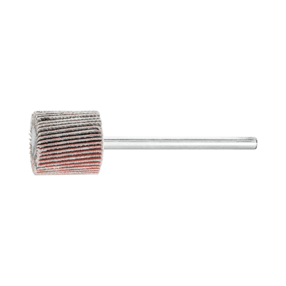 Alum oxide mounted flap wheel F 15x15 mm shank 3 mm A320 fine grind/finish_40108253_44400048